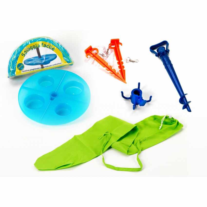 SpiaggiaFacile kit til med bord, kroge, taske