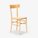 Milano AHD spisebords træ stol klassisk design lavet af massivt bøgetræ 