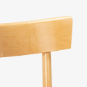 Milano AHD spisebords træ stol klassisk design lavet af massivt bøgetræ 