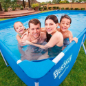 Bestway 56424 Steel Pro 400x211x81 cm rektangulær fritstående pool bassin Tilbud