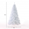 Gstaad 180 cm høj kunstigt plastik hvid juletræ miljøvenlig med fod Rabatter