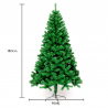 Stockholm 180 cm høj kunstigt plastik grøn juletræ miljøvenlig med fod Tilbud