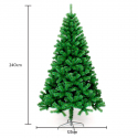 Helsinki 240 cm høj kunstigt plastik grøn juletræ miljøvenlig med fod Tilbud