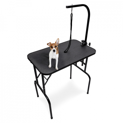 Canis sammenklappelig letvægt trimmebord med galge justerbar til hund kat