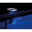 Intex 28090 Pool vandfald sprinkler multifarvet LED lys til ramme pool Valgfri