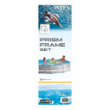Intex 26710 Ex 28710 Prism Frame 366x76cm rund fritstående pool badebassin Rabatter