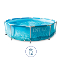 Intex 28208 Beachside Metal Frame 305x76cm rund fritstående ramme pool Tilbud