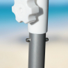 Bagnino Light 220cm stor strand parasol bomuld højdejusterbar uv-beskyttet Valgfri