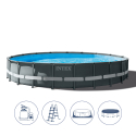 Intex 26334 Ultra Frame Xtr 610x122 cm rund fritstående pool badebassin Tilbud