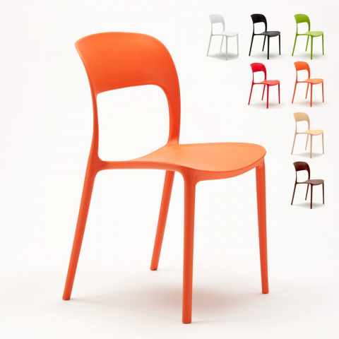 Sæt med 24 Restaurant AHD stabelbar plast spisebords stole i mange farver