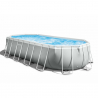 Intex 26798 Prism Frame 610x305x122cm oval fritstående pool badebassin Kampagne