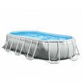 Intex 26796 Prism Frame 503x274x122cm oval fritstående pool badebassin Kampagne