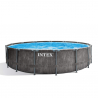 Intex 26742 Prism Frame 457x122cm rund fritstående ramme pool badebassin På Tilbud
