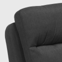 Kyoto Relax design lænestol stofbetræk indbygget fodskammel vippefunktion Køb