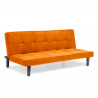 Giada 2 personers sofa futon sovesofa farverig med stofbetræk til stue 