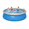 Bestway 57289 Fast Set 457x122cm rund oppustelig fritstående pool bassin Kampagne