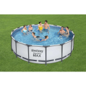 Bestway 56438 Steel Pro Max 457x122 cm rund fritstående pool badebassin På Tilbud