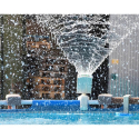 Intex 28089 Pool vandfald sprinkler multifarvet LED lys til fritstående pool Valgfri