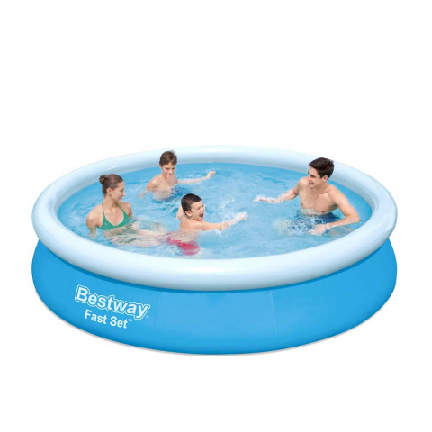 Bestway 57274 Fast Set 366x76cm rund fritstående oppustelig pool bassin
