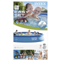 Intex 28158 Easy Set 457x84cm rund fritstående oppustelig pool badebassin Model