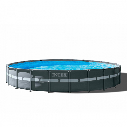 Intex 26340 Ultra Xtr Frame 732x132cm fritstående rund pool badebassin