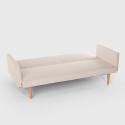 Perla 3 personers sofa futon sovesofa nordisk design stof flere farver Model