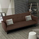 Tulum 3 personers sofa futon sovesofa moderne design stof flere farver På Tilbud