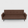 Tulum 3 personers sofa futon sovesofa moderne design stof flere farver Udsalg