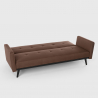 Tulum 3 personers sofa futon sovesofa moderne design stof flere farver Rabatter