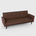 Tulum 3 personers sofa futon sovesofa moderne design stof flere farver Tilbud