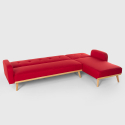 Palmas 3-personers chaiselong sofa futon sovesofa stof i flere farver Rabatter