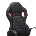 GP Fire rød design ergonomisk gamer kontorstol i eco læder til gaming Tilbud