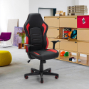 Aragon Fire rød design ergonomisk gamer kontorstol i eco læder til gaming På Tilbud