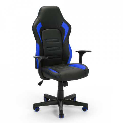 Aragon Sky blå design ergonomisk gamer kontorstol i eco læder til gaming Kampagne