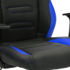 Aragon Sky blå design ergonomisk gamer kontorstol i eco læder til gaming Udsalg