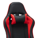 Fire rød racer design ergonomisk gamer kontorstol i eco læder til gaming Udsalg