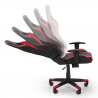 Fire rød racer design ergonomisk gamer kontorstol i eco læder til gaming Udvalg