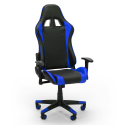 Sky blå racer design ergonomisk gamer kontorstol i eco læder til gaming Tilbud