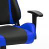 Sky blå racer design ergonomisk gamer kontorstol i eco læder til gaming Rabatter