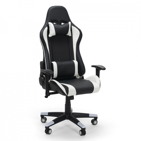 Silverstone racer design ergonomisk gamer kontorstol eco læder til gaming