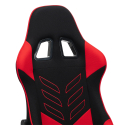 Misano Fire rød racer design ergonomisk gamer kontorstol i stof til gaming Udsalg