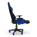 Misano Sky blå racer design ergonomisk gamer kontorstol i stof til gaming Rabatter