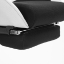 Misano hvid racer design ergonomisk gamer kontorstol i stof til gaming Mængderabat