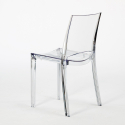 Sæt med 18 B-Side Grand Soleil stabelbar gennemsigtig spisebord stol plast Udsalg