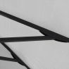 Marte Noir 3x3m stor kvadratisk have parasol vandafvisende med tilt Udvalg