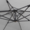 Oslo 3x3 m stor kvadratisk dobbelt hænge parasol til udendørs med tilt Omkostninger