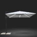 Stor hænge parasol 3x3 m med solcelle LED lys til have terrasse anti uv Paradise Tilbud