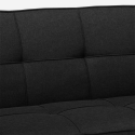 Astralis 2 personers sofa futon sovesofa stof med metalben USB-oplader 