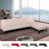 Natal 3-personers chaiselong sofa futon sovesofa stof i flere farver 