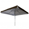 Marte Brown 3x3m stor kvadratisk have parasol vandafvisende med tilt Rabatter